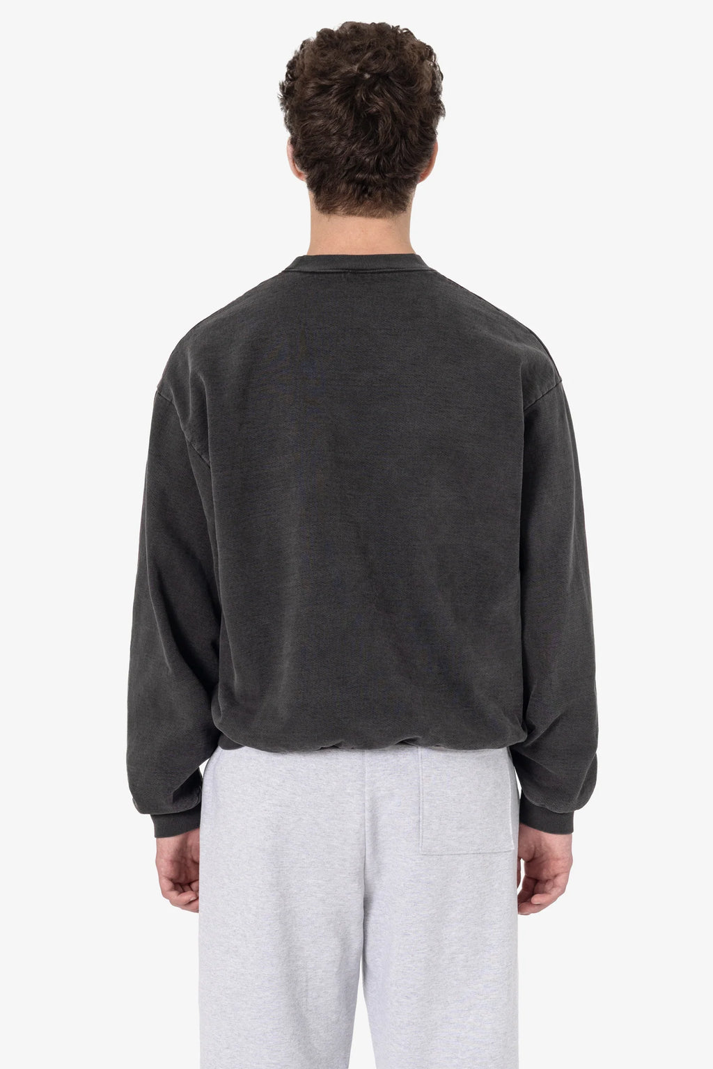Heavy Fleece Garment Dyed Pullover - Vintage Black