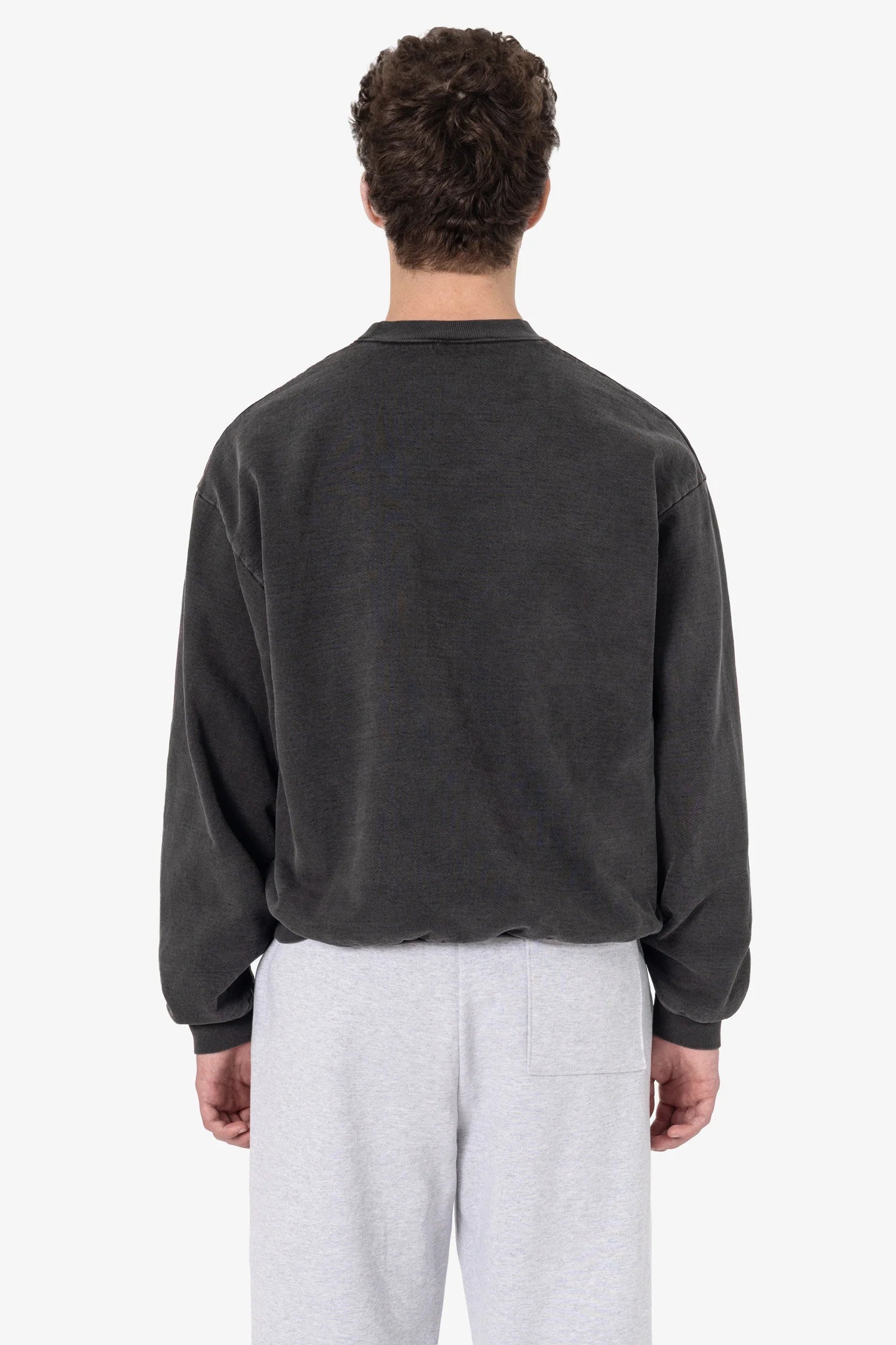 Heavy Fleece Garment Dyed Pullover - Vintage Black