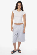 Heavy Fleece Extra Wide Sweat Shorts - Ash