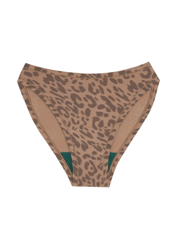 Mineral High Rise Bikini - Leopard Tan