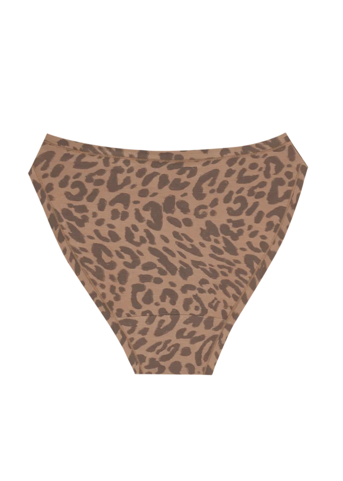 Mineral High Rise Bikini - Leopard Tan