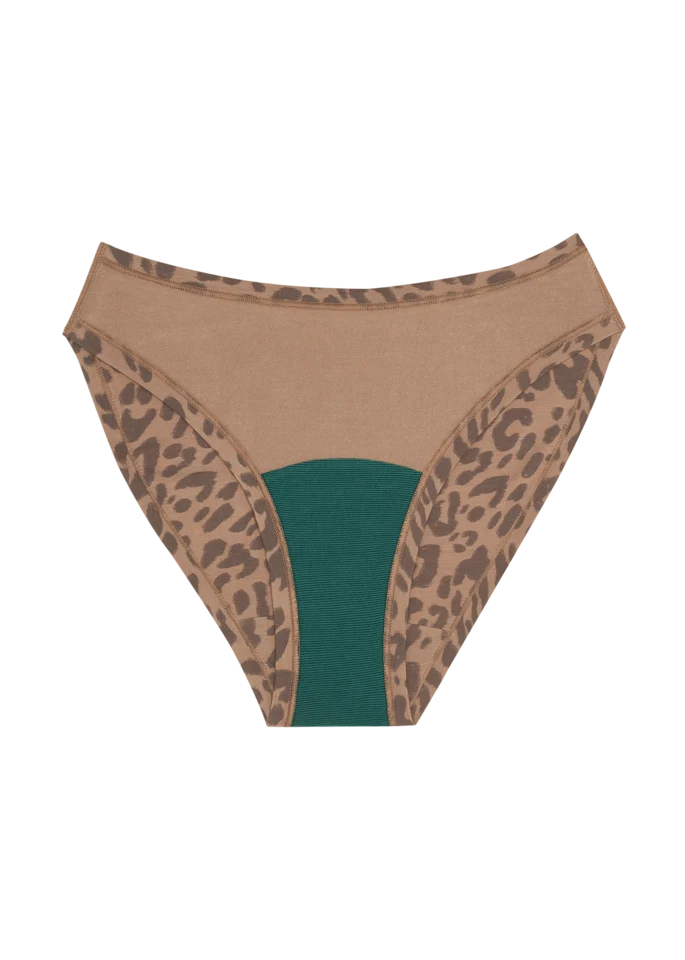 Mineral High Rise Bikini - Leopard Tan