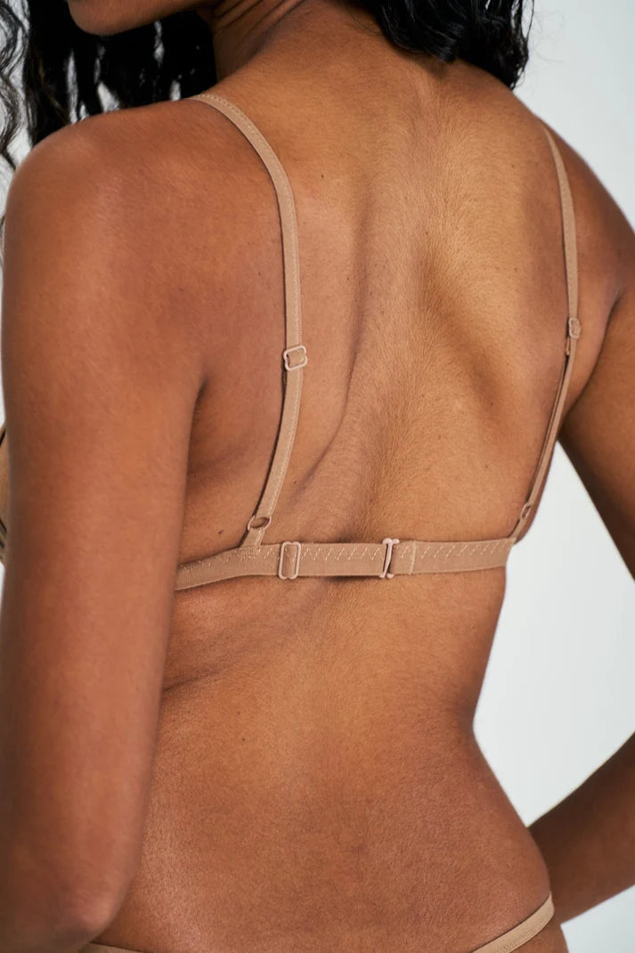 Mineral String Bra - Leopard Tan