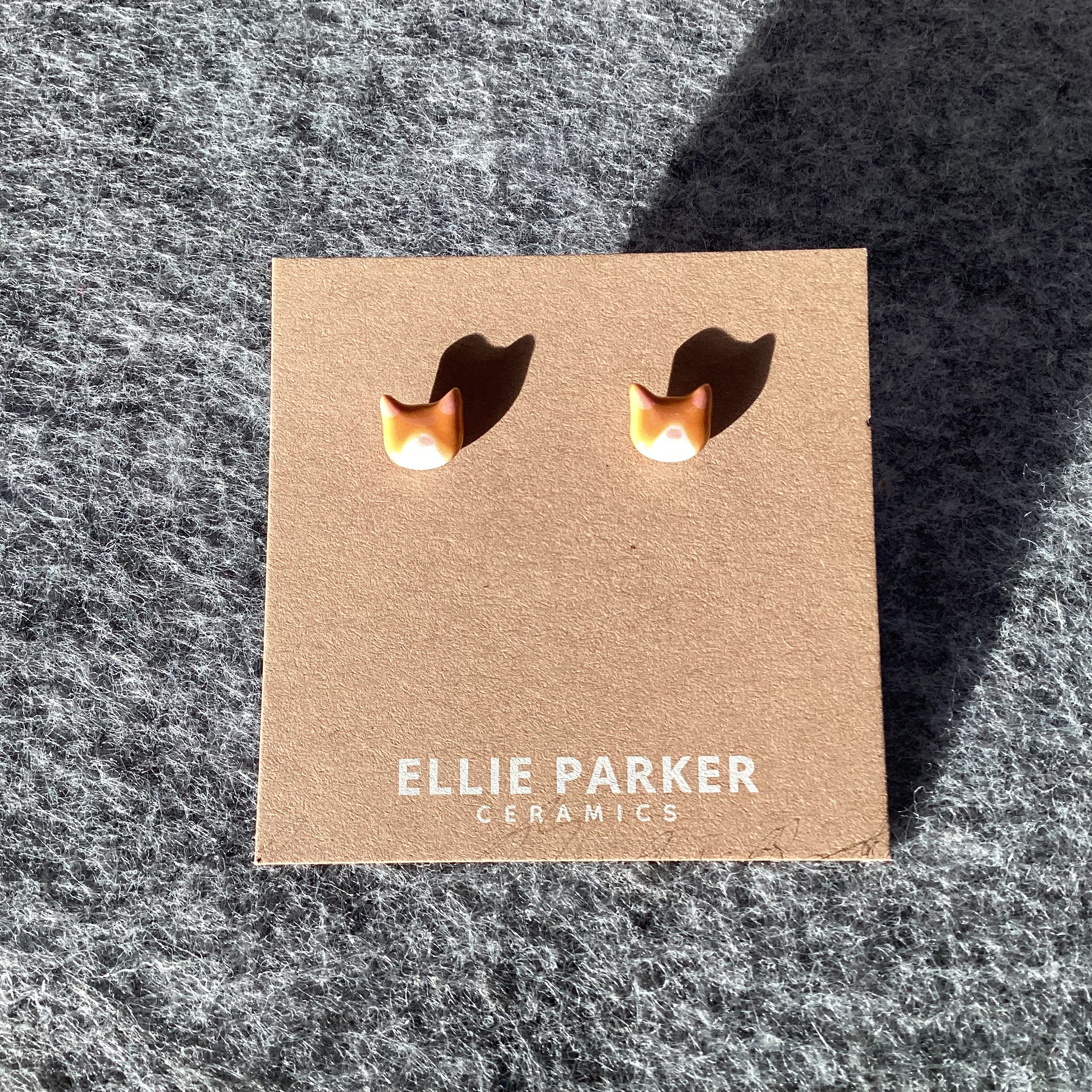 Tammy's Collection Ceramic Cat Earrings
