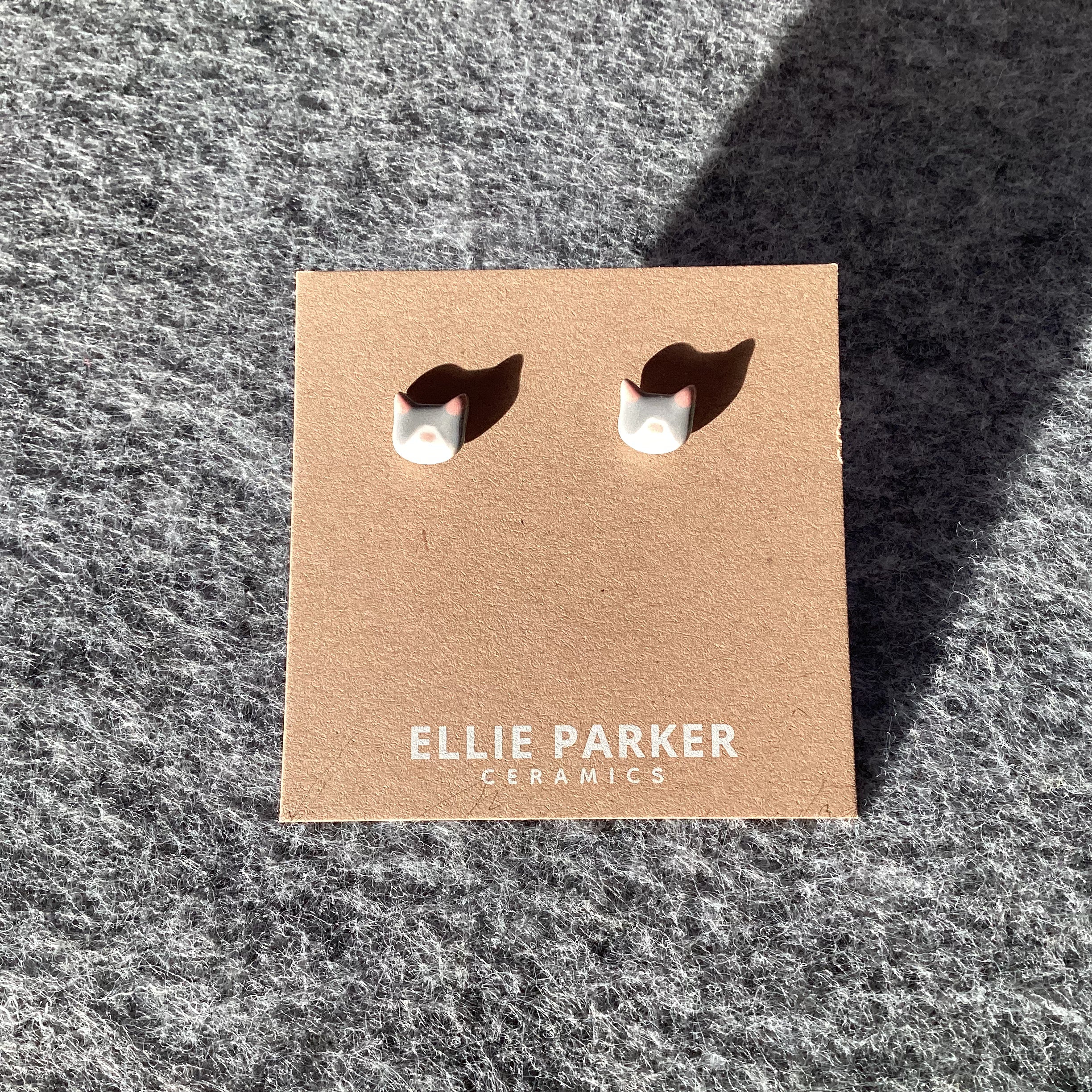 Tammy's Collection Ceramic Cat Earrings