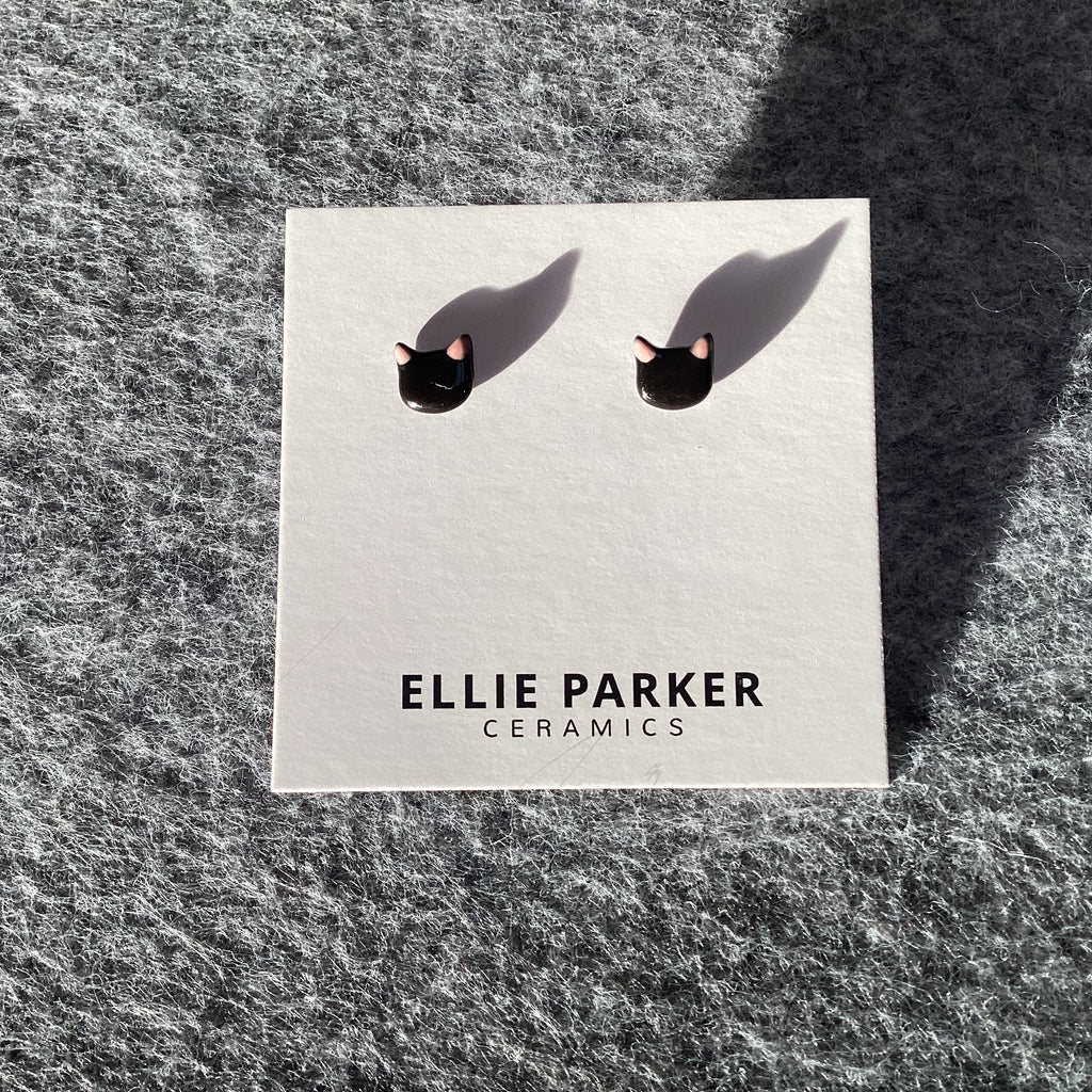 Tammy's Collection Ceramic Cat Earrings