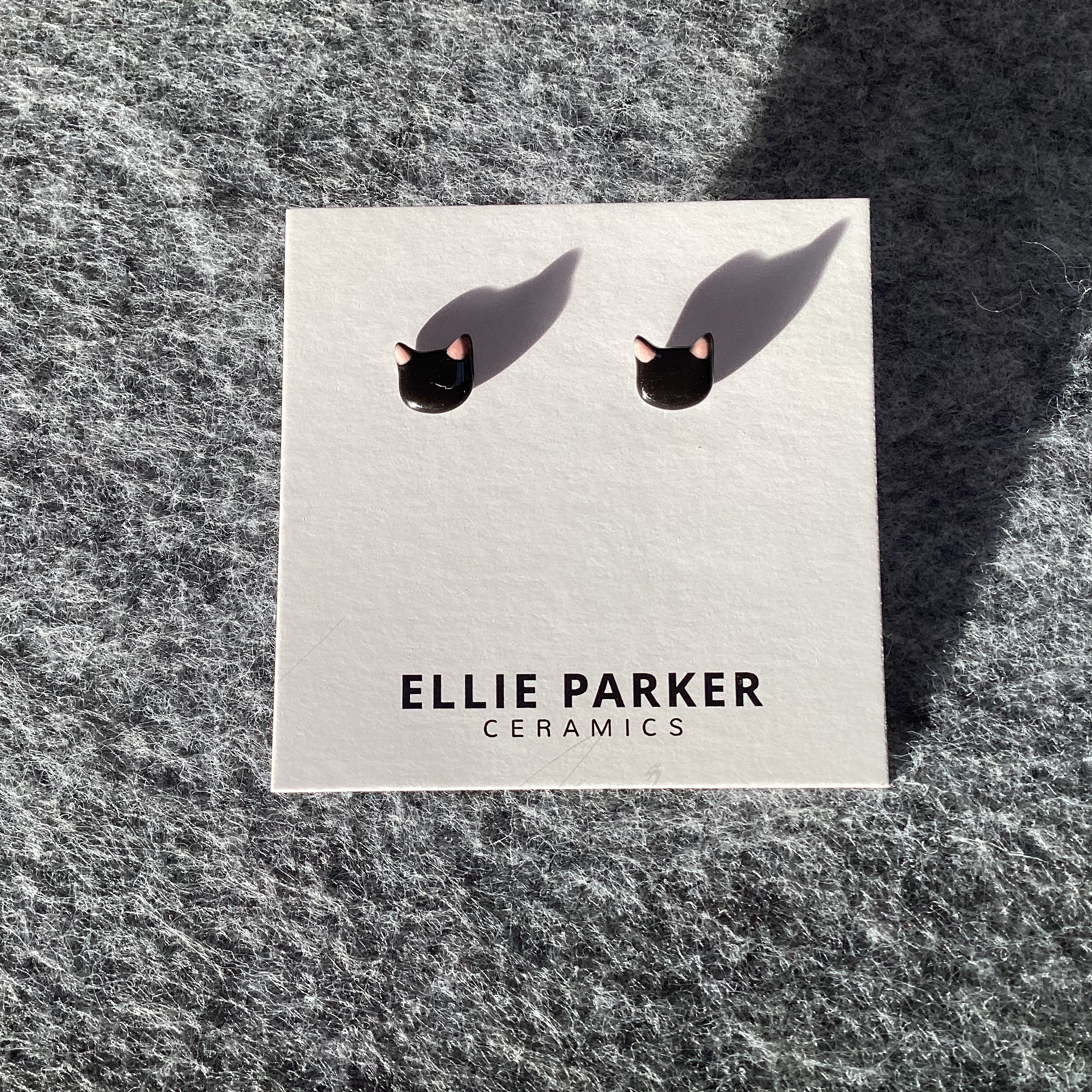 Tammy's Collection Ceramic Cat Earrings