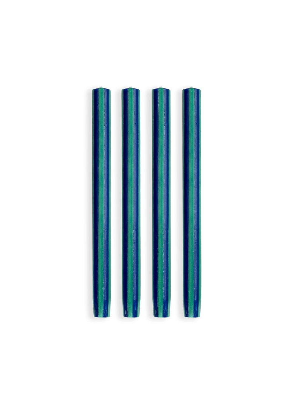 Stripe Dinner Candles