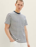 Textured Stripe T Shirt
