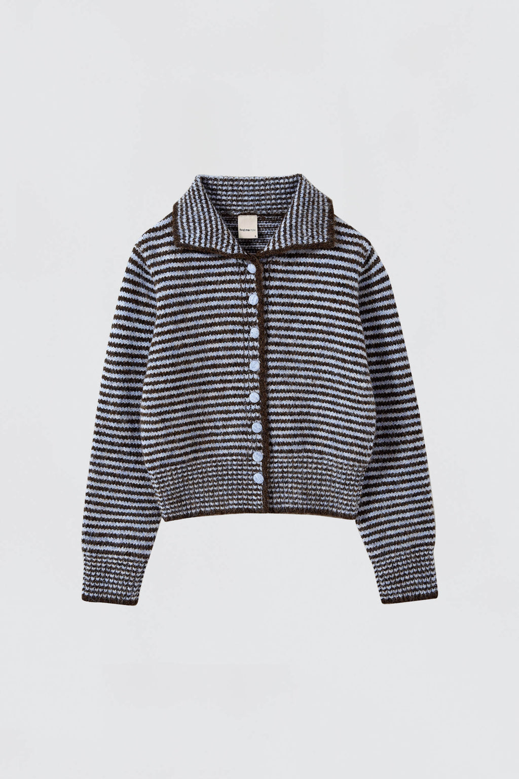 Ho-Sook Knit Cardigan - Blue Stripe