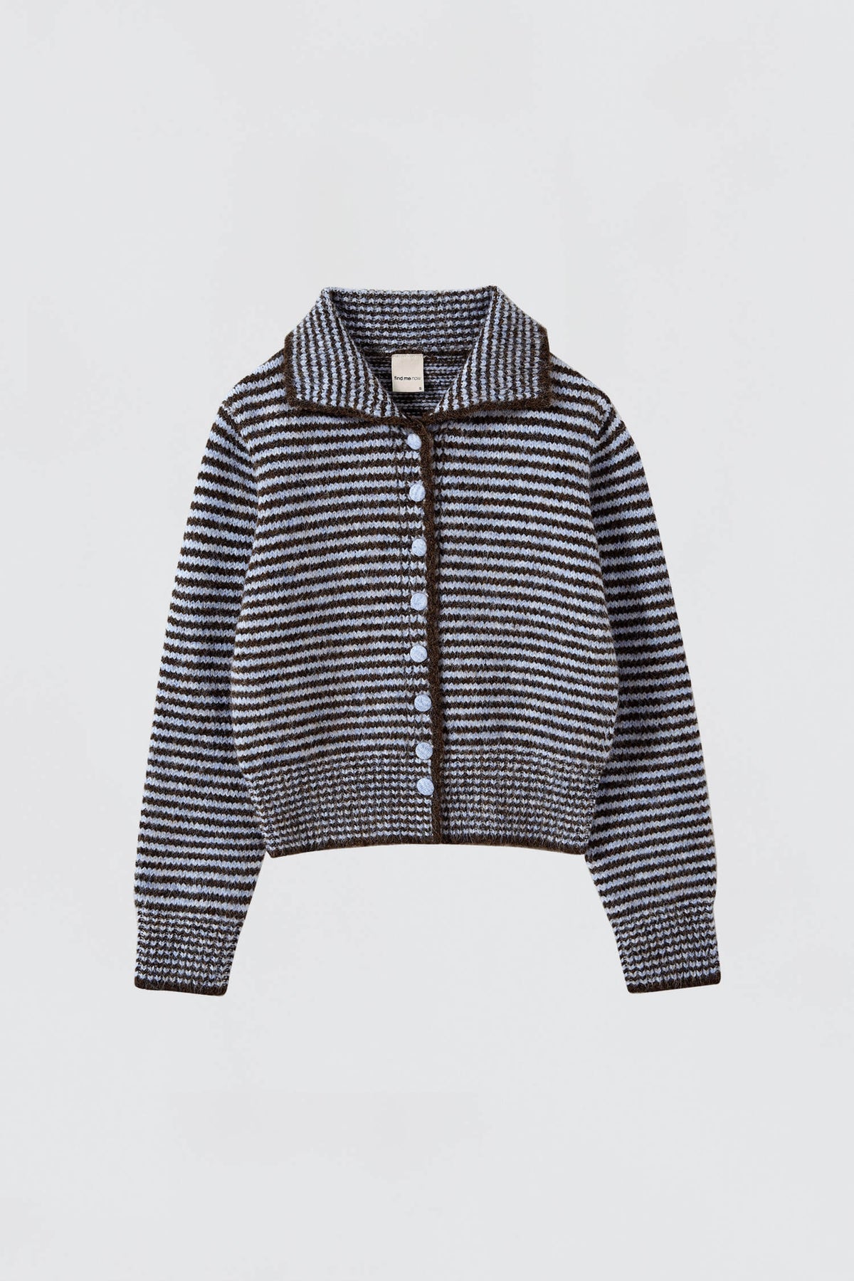 Ho-Sook Knit Cardigan - Blue Stripe