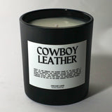Cowboy Leather Candle
