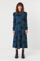 Lano GOTS Dress - Blue & Black