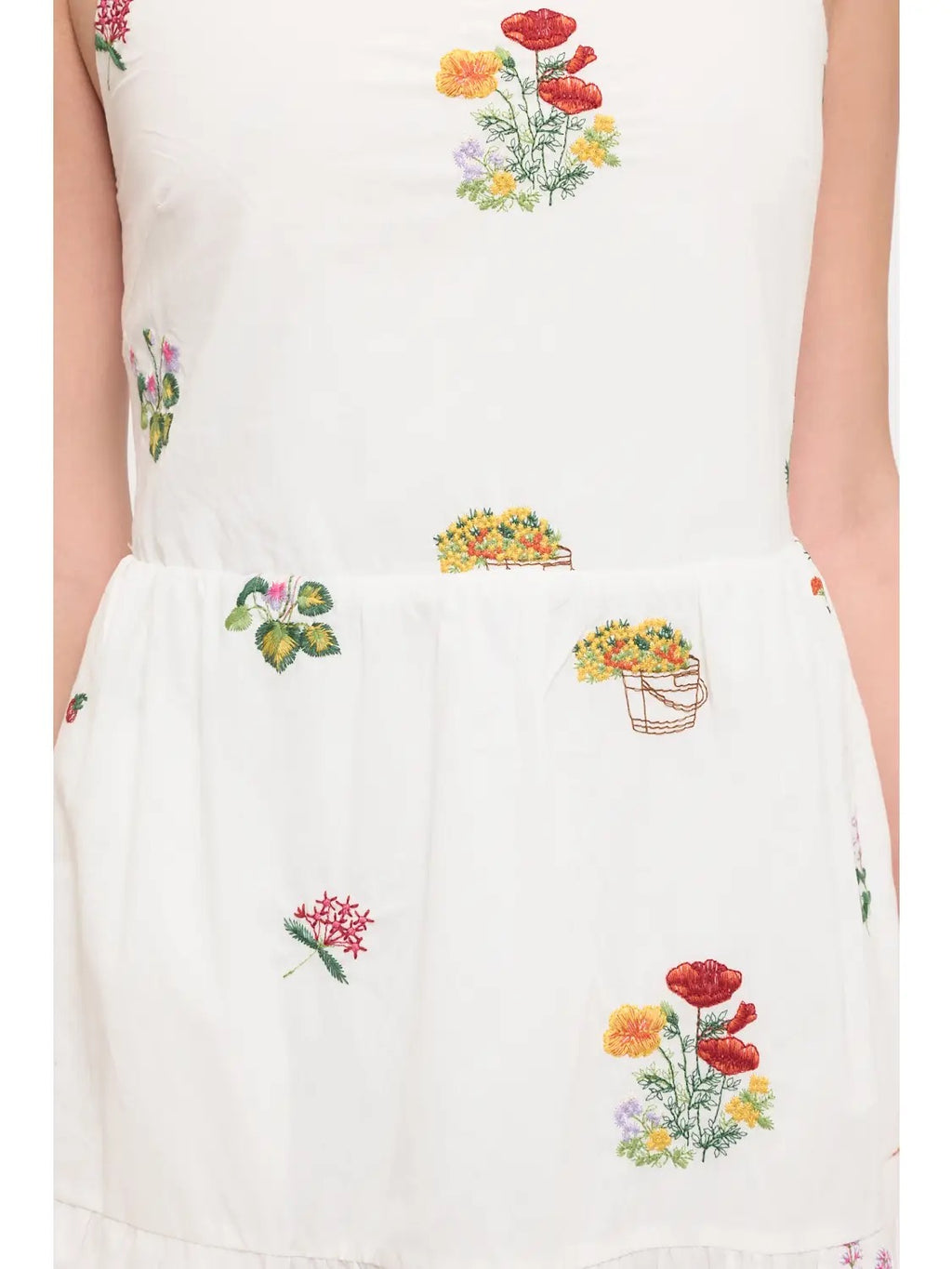 Floral Meadow Embroidered Sundress