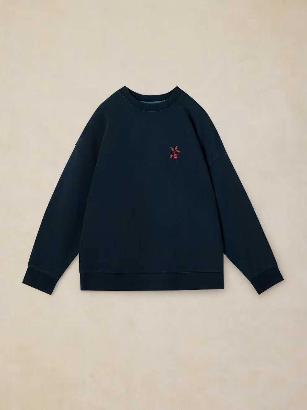 Cleo Longline Sweatshirt - Navy Print
