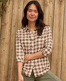 Re-form Flannel Shirt - Chestnut Dobby