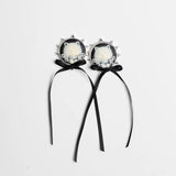 Kitty Kitty Cameo Bow Earrings