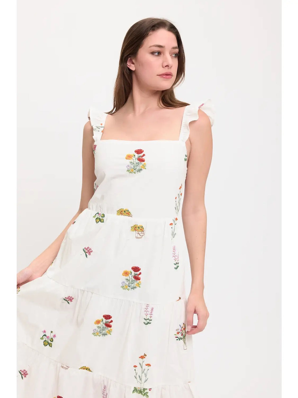 Floral Meadow Embroidered Sundress