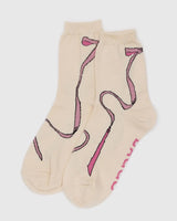 Crew Sock - Pink Bows