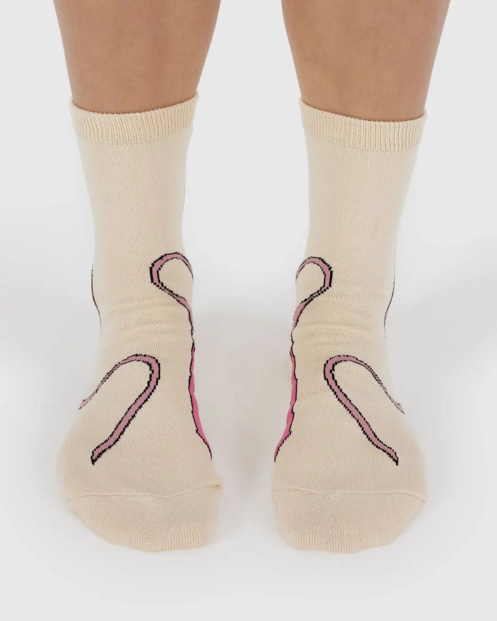 Crew Sock - Pink Bows