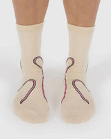 Crew Sock - Pink Bows