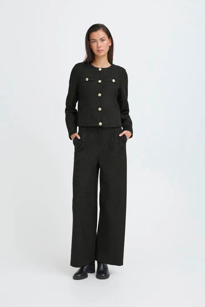 Kate Gleam Wide Pant - Black