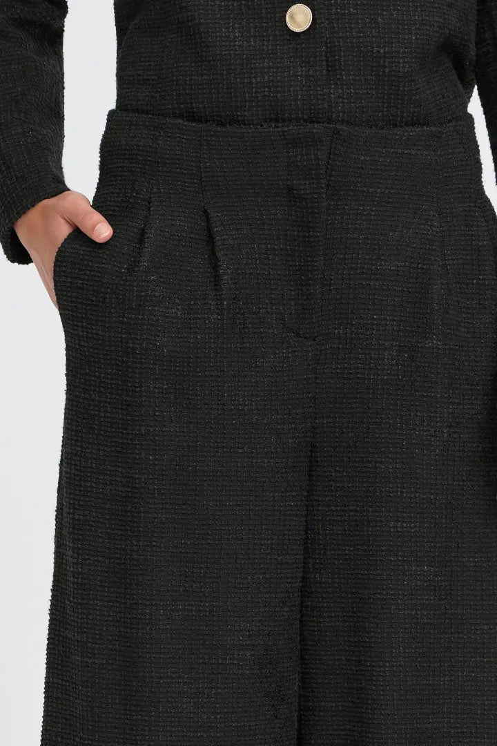 Kate Gleam Wide Pant - Black