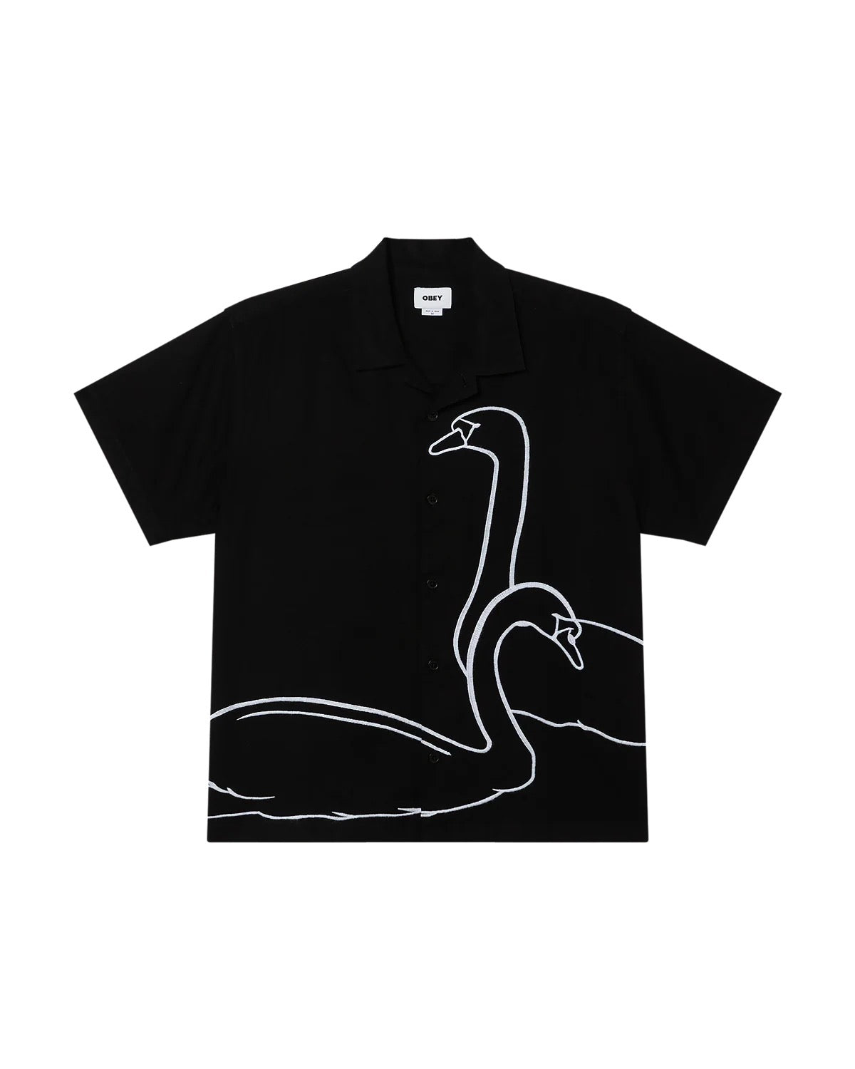 Cliff Embroidered Woven - Black