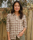 Re-form Flannel Shirt - Chestnut Dobby