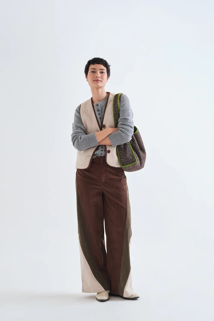 Off White Corduroy Vest