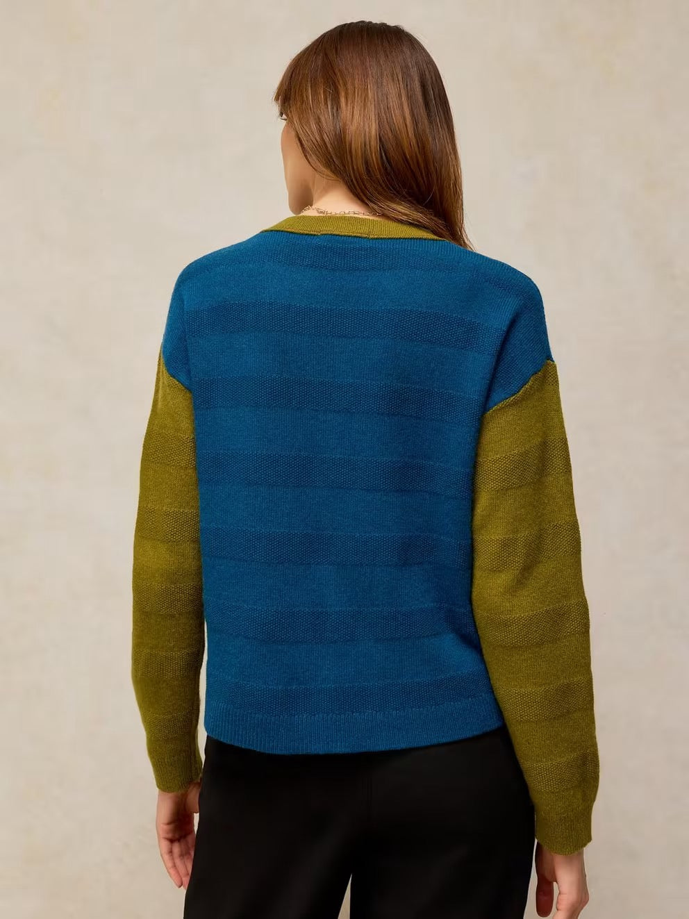 Sansa Stitch Cardi - Teal Multi