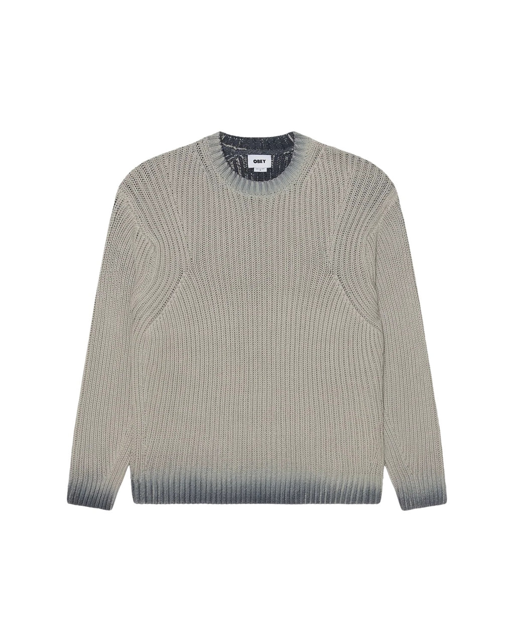 Ian Faded Wash Sweater - Grey