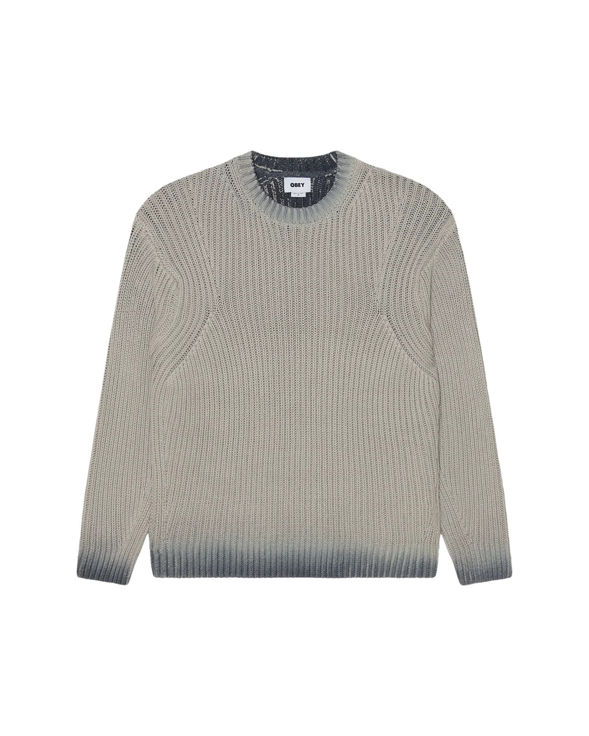 Ian Faded Wash Sweater - Grey