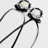 Kitty Kitty Cameo Bow Earrings