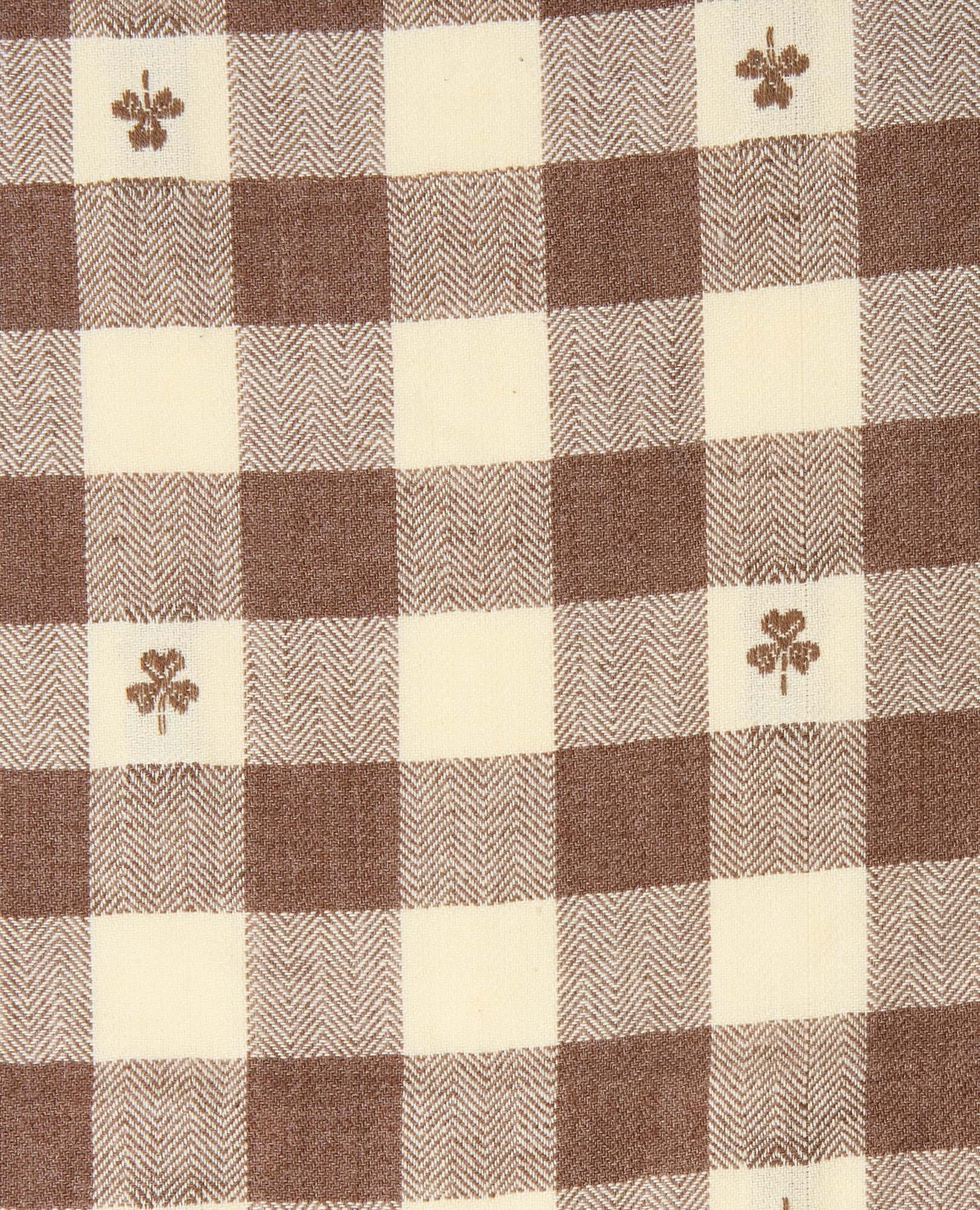 Re-form Flannel Shirt - Chestnut Dobby