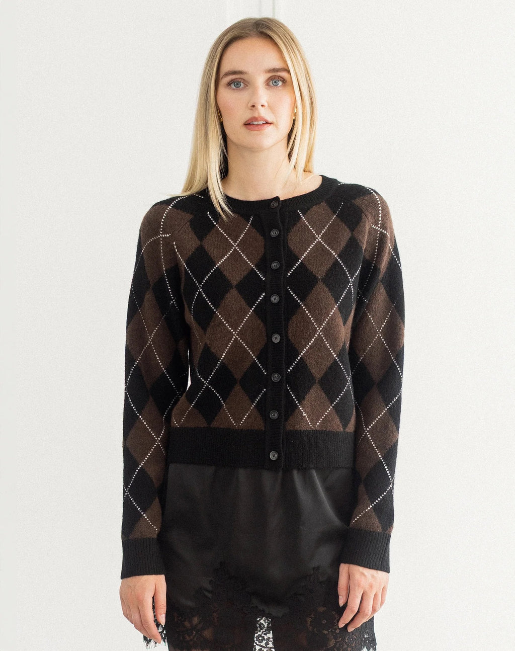 Little Sister Cardigan - Argyle