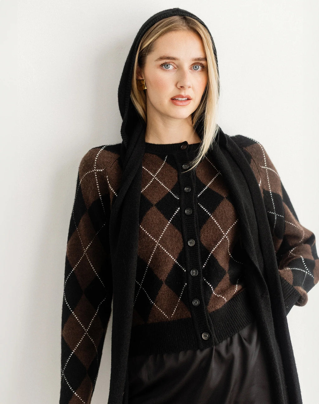 Little Sister Cardigan - Argyle