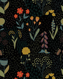 Rainy Field Black Print Jumpsuit