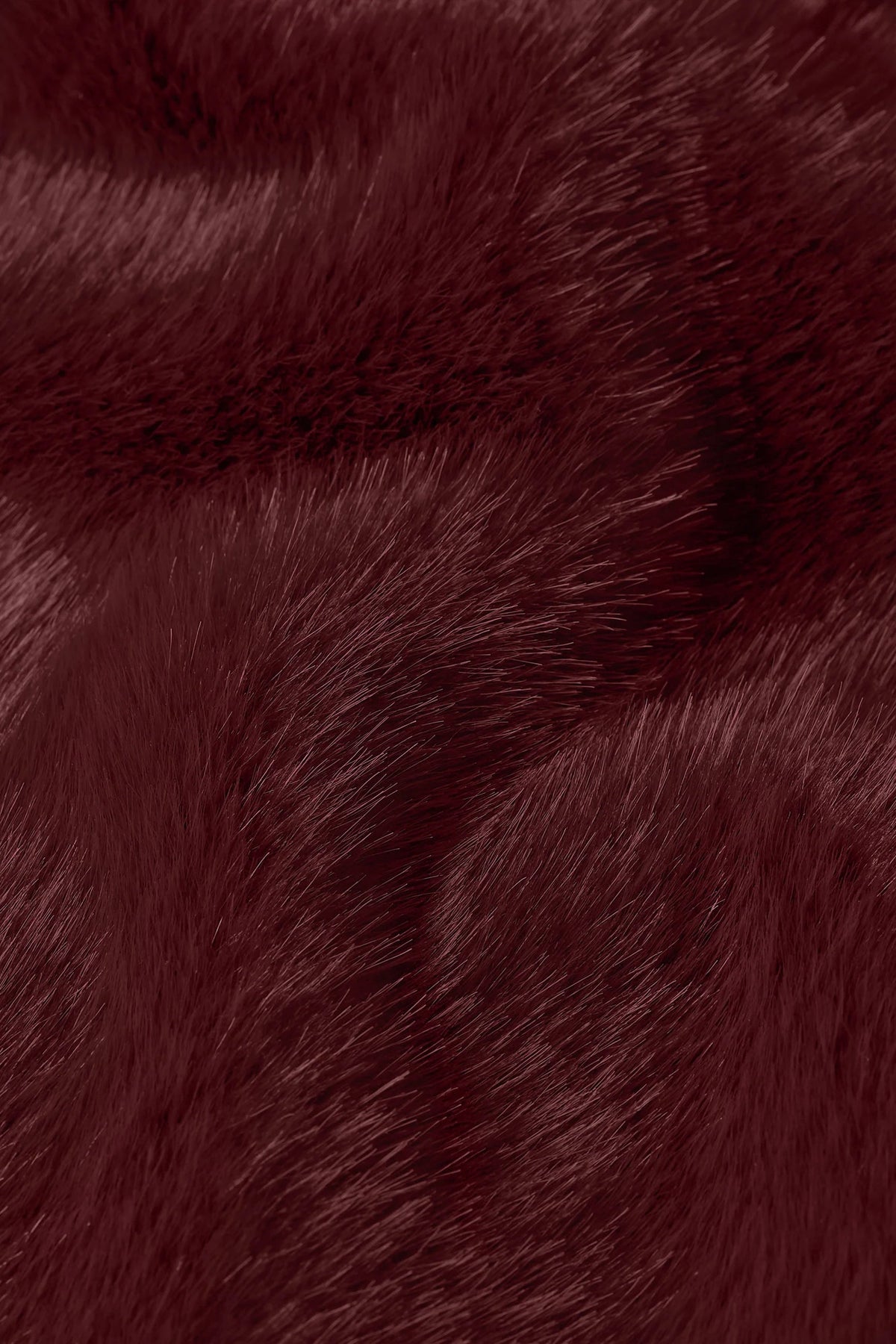 Isla Jacket Silver Fur - Porto Red