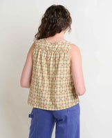 Manzana Button Front Tank - Barley Strawberry