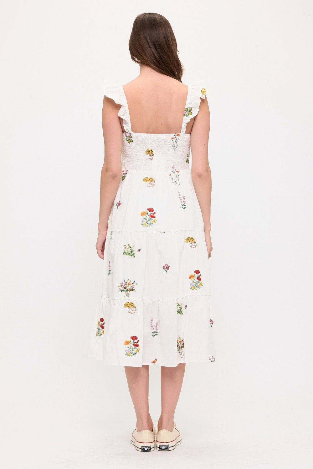 Floral Meadow Embroidered Sundress