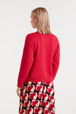 Jacquard Skiing Jumper - Red