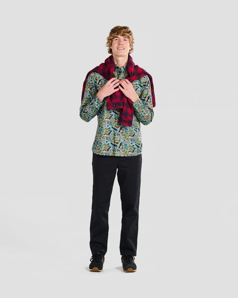 Winter Birds Print Shirt