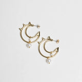 Moons Edge Hoop Earrings
