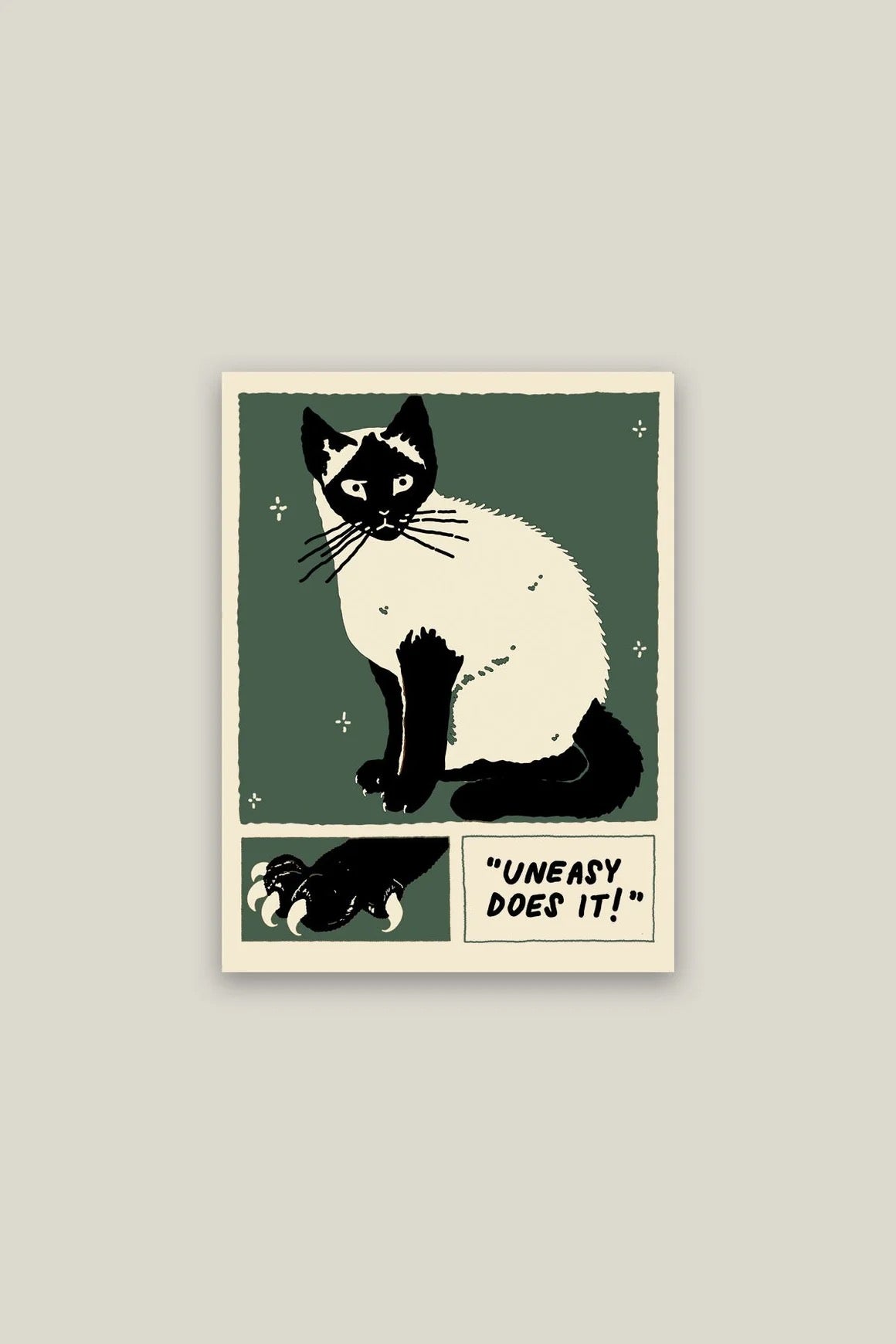 Uneasy Does It Sticker