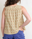 Manzana Button Front Tank - Barley Strawberry