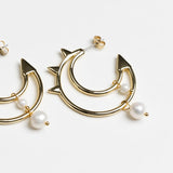 Moons Edge Hoop Earrings