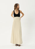 Charlotte Maxi Dress - Biscuit/Black