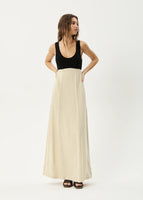 Charlotte Maxi Dress - Biscuit/Black