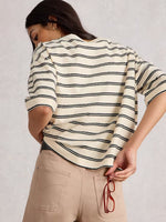 Katya Stripe Tee - Ivory Multi